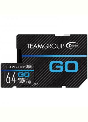 Картка пам'яті MicroSDXC 64 GB UHS-I/U3 Team Go R90/W45MB/s + ...