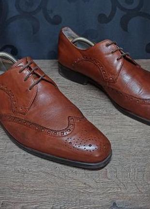 мужские туфли классические дерби Сlarks 42р натуральная кожа