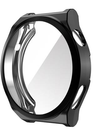 Чехол со стеклом для Huawei Watch GT3 Pro 46 мм (черный)