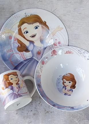 Дитячий набір посуду Interos "Принцеса Софія 2"