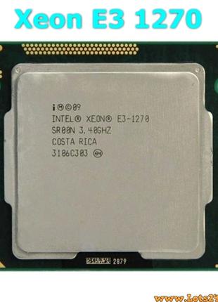 Чотирьохядерний процесор Intel Xeon E3 1270 3.4-3.8Ghz turbo L...