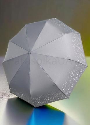 Зонт "звёздное небо": женский автоматический зонт серого цвета...