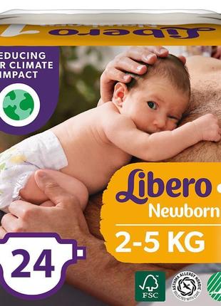 Libero New Born подгузники 2-5 кг размер 1 24 шт.