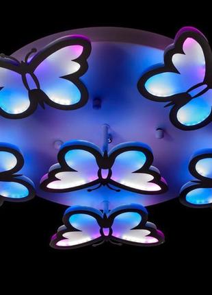 Люстра світлодіодна в дитячу кімнату diasha 8067/5+1wh rgb