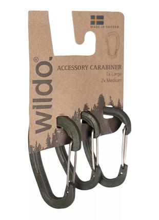 Набор карабинов wildo accessory carabiner set 3-pack для снаря...