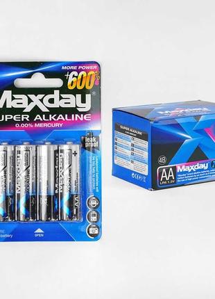 Батарейки Maxday C 57143 (20) Alcaline, пальчиковые, АА 1,5V, ...