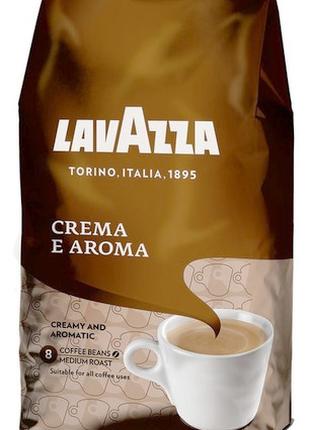 Кофе в зернах Lavazza Crema e Aroma (Польша) 1 кг. Бленд 60% а...