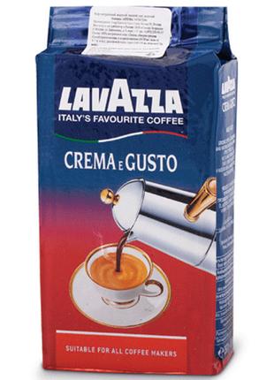 Молотый кофе Lavazza Crema e Gusto 250 г. Бленд арабика Бразил...