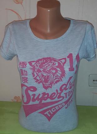 Модная футболка с ярким принтом superdry tigers, made in turke...
