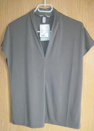 Новая зеленая стрейч. блузка "h&m" р. 44