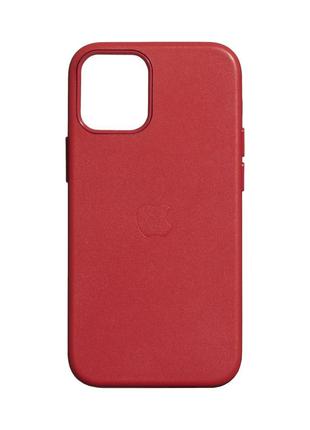 Кожаный чехол с MagSafe для IPhone 12 Mini Red