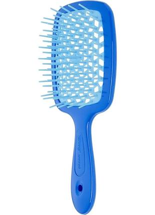 Щетка для волос Janeke Superbrush Blue Синяя с Голубым