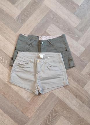 H&amp;m короткие джинсовые стретчевые шортики