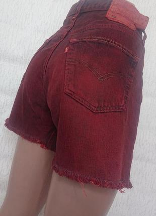 Оригинальные джинсовые винтажные шорты levi's 501