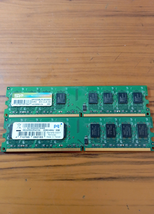 Планки пам'яті DDR2-800 Mhz — 4Gb (2*2Gb)