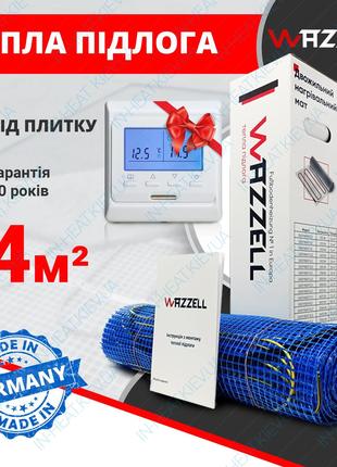 Нагревательный мат Wazzell Easyheat 200 / 4 м² / 800 Вт / толщ...