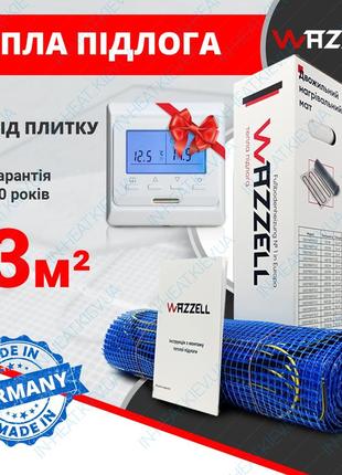 Нагревательный мат Wazzell Easyheat 200 / 3 м² / 600 Вт / толщ...