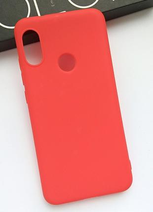 Чехол для Xiaomi mi a2 lite силиконовый (красный)