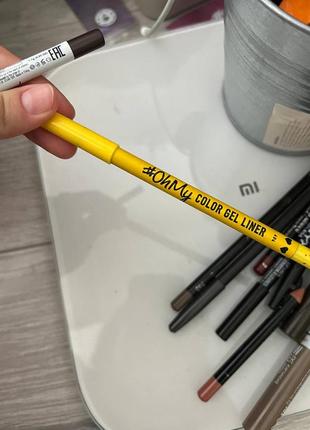 Гелевый карандаш для глаз lamel make upoh my color gel eye liner