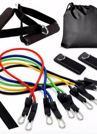 Набор эспандеров для фитнеса Power Bands 5 резиновых жгутов