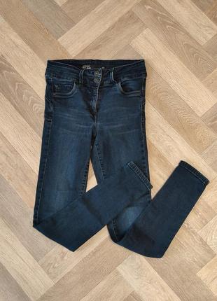 Next jeans стретчевые темно синие джинсы