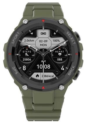 Чоловічий наручний розумний годинник Uwatch DT5 Compas Green