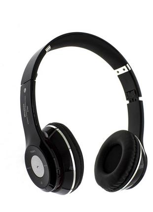 Беспроводные наушники S460 Bluetooth black с MP3 плеером черные