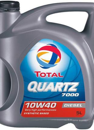 Олива моторна Quartz 7000 Diesel SL/CF 10W-40 5 л (201524) Total