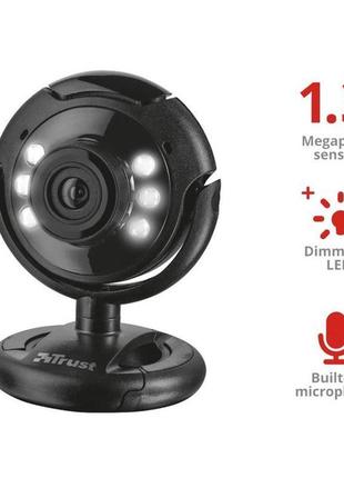 Вебкамера TRUST SpotLight Webcam Pro (16428) (16428 BLACK)
