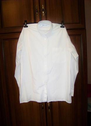 Рубашка белая мужская из смеси хлопка goldenlend 41 ворот 180-...