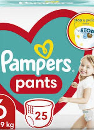 Підгузки-трусики Pampers Pants Розмір 6 (Extra Large) 14-19 кг...