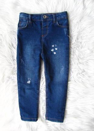 Синие джинсы штаны брюки coton baby