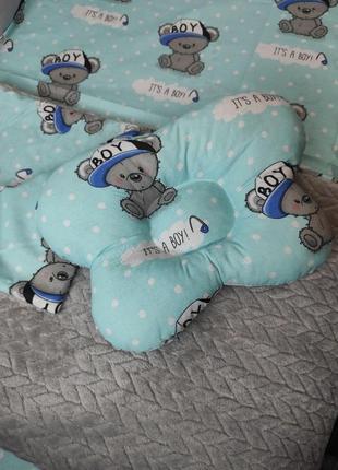 Комплект постельного белья для новорожденных манюня мишки в кр...