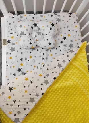 Комплект постельного белья для новорожденных манюня звезды в к...