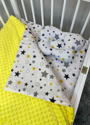 Комплект постельного белья для новорожденных манюня  в кроватк...