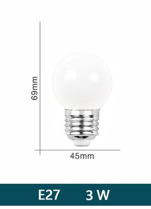 LED-лампа 3W DC 12 V (лампа без акб) лампочка від акумулятора/...