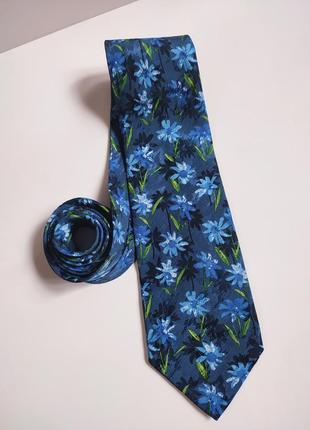Шелковый галстук из шелка 100% шёлк prochownick италия 👔 9,5 х...