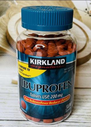 Ибупрофен  kirkland 200 mg, 500 таблеток, сша