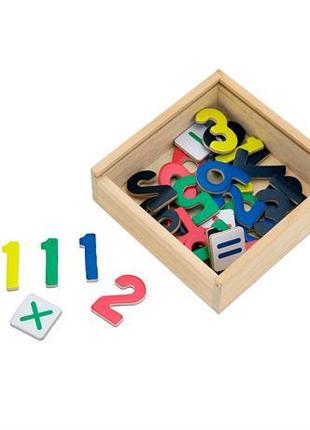 Набор магнитных цифр и знаков Viga Toys, 37 шт.