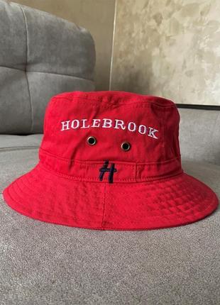 Новая, красная брендовая панама от holebrook