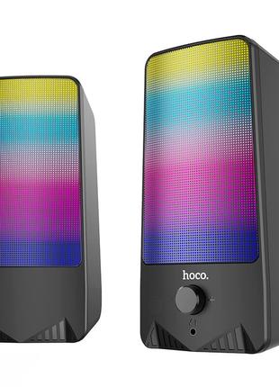 Колонки компьютерны с RGB подстветкой HOCO Rhythmic Spectrum d...