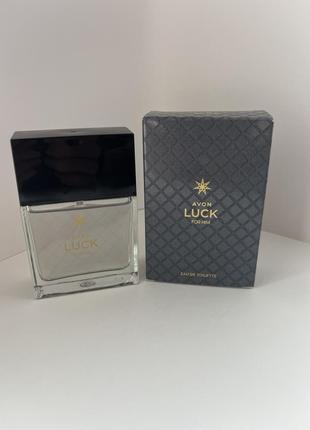 Туалетна вода avon luck for him, 30мл.