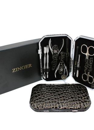 Маникюрный набор zinger 10 оригинальных инструментов для профе...