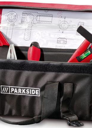 Рабочая сумка - короб для инструментов Parkside черная