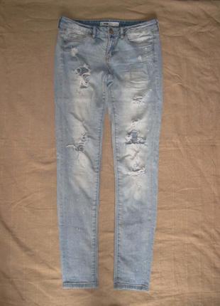 Fb sister (xs/26) джинсы скини с дырками