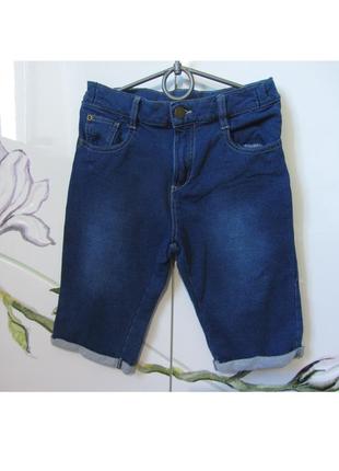 Красивые джинсовые шорты стрейчевые удобные удлиненные капри m...