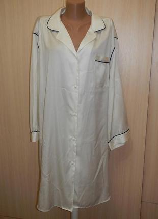 Атласный халат рубашка canda (c&amp;a) р. 54