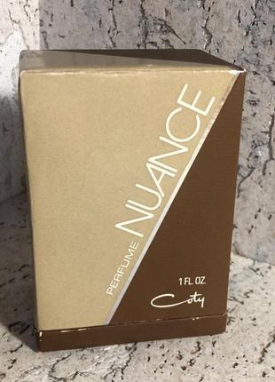 Nuance coty perfume 30ml 1 oz. vintage