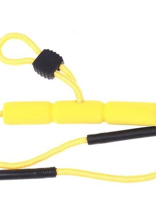 Спортивный шнурок для очков с подушкой - желтый