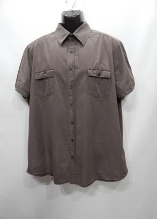 Мужская рубашка с коротким рукавом Mossimo р.54 017ДРБУ (тольк...